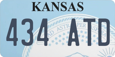 KS license plate 434ATD
