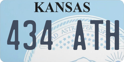 KS license plate 434ATH