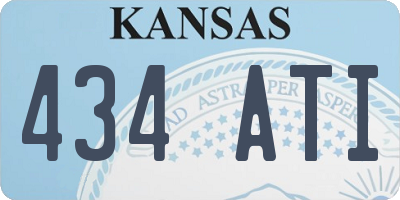 KS license plate 434ATI
