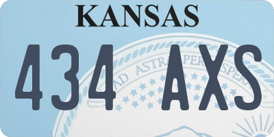 KS license plate 434AXS