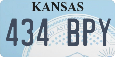 KS license plate 434BPY