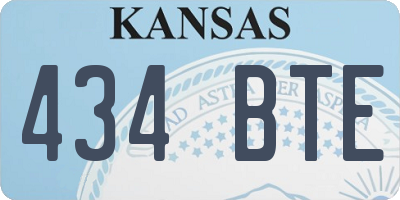 KS license plate 434BTE