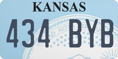 KS license plate 434BYB