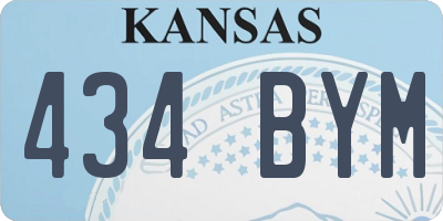 KS license plate 434BYM