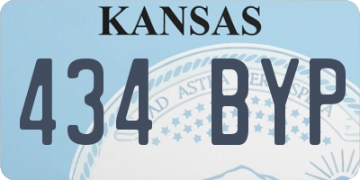 KS license plate 434BYP
