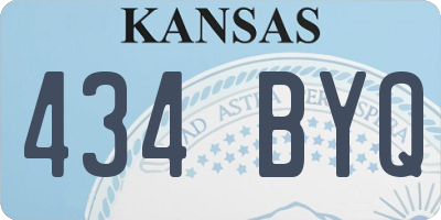 KS license plate 434BYQ