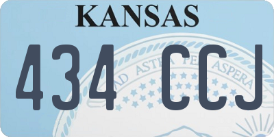 KS license plate 434CCJ
