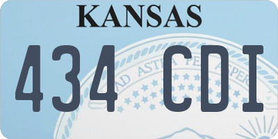 KS license plate 434CDI