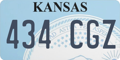 KS license plate 434CGZ