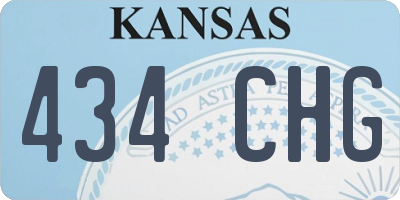 KS license plate 434CHG