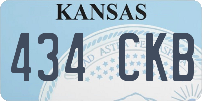 KS license plate 434CKB