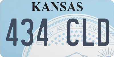 KS license plate 434CLD