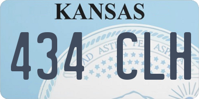 KS license plate 434CLH