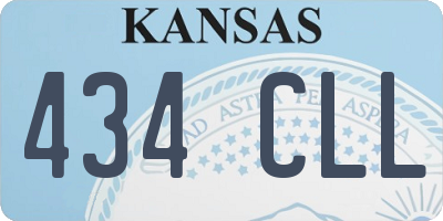 KS license plate 434CLL