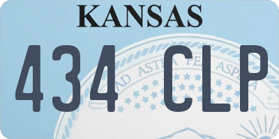 KS license plate 434CLP