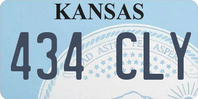KS license plate 434CLY