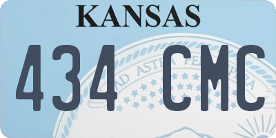 KS license plate 434CMC