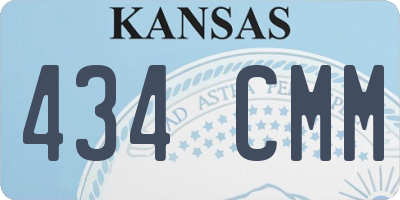 KS license plate 434CMM