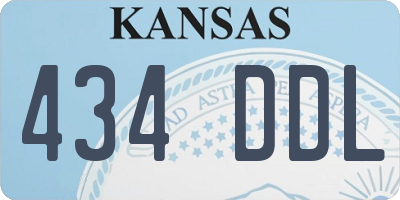 KS license plate 434DDL