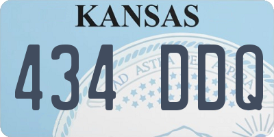 KS license plate 434DDQ