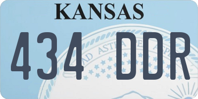 KS license plate 434DDR