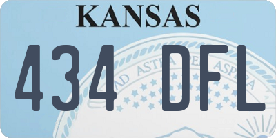 KS license plate 434DFL