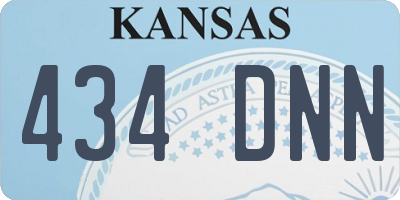 KS license plate 434DNN