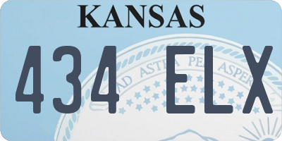 KS license plate 434ELX