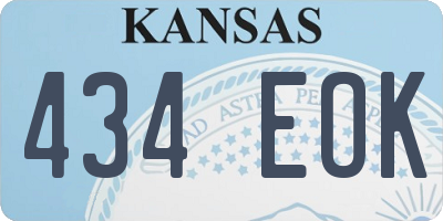 KS license plate 434EOK