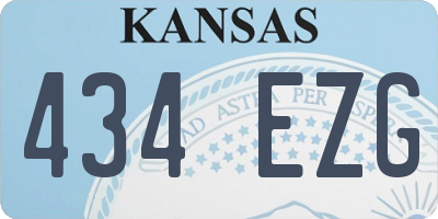 KS license plate 434EZG