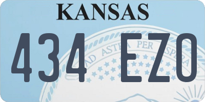 KS license plate 434EZO