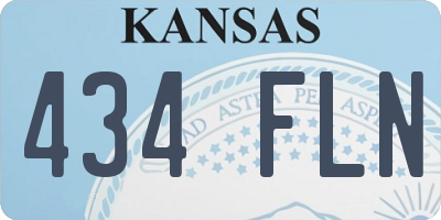 KS license plate 434FLN