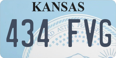 KS license plate 434FVG