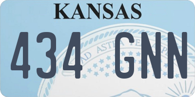 KS license plate 434GNN