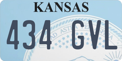 KS license plate 434GVL