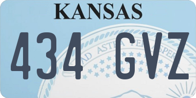KS license plate 434GVZ
