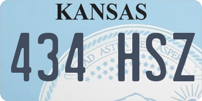 KS license plate 434HSZ