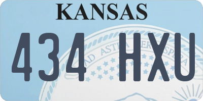 KS license plate 434HXU