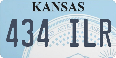 KS license plate 434ILR
