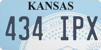 KS license plate 434IPX
