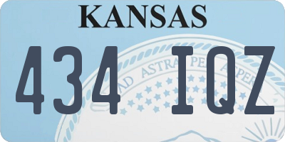 KS license plate 434IQZ