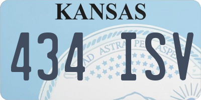 KS license plate 434ISV