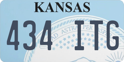 KS license plate 434ITG
