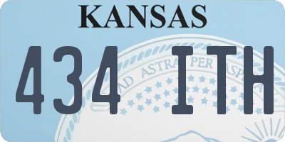 KS license plate 434ITH