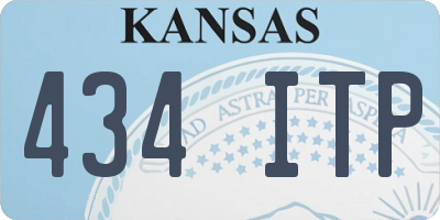 KS license plate 434ITP