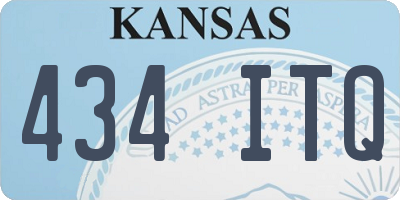 KS license plate 434ITQ