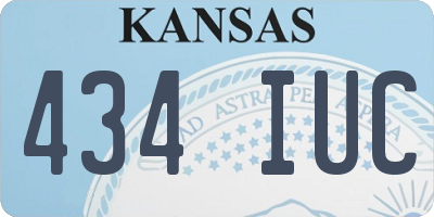 KS license plate 434IUC