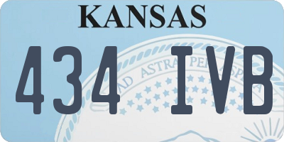 KS license plate 434IVB