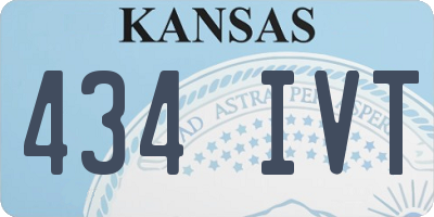 KS license plate 434IVT