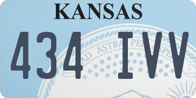 KS license plate 434IVV